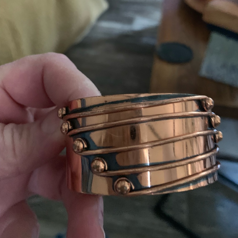 Signed Copper Cuff bracelet